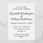 Invitation de texte calligraphie minimaliste (Verso)