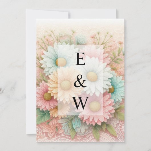 Invitation de texte calligraphie minimaliste (Devant)