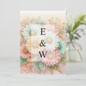 Invitation de texte calligraphie minimaliste (Debout devant)