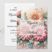 Invitation de texte calligraphie minimaliste (Devant / Derrière)