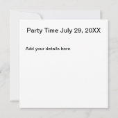 Invitation de texte du drapeau américain (Dos)