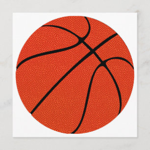 Invitation de texte personnalisé pour le basket-ba
