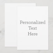Invitation de texte personnalisée (Devant / Derrière)