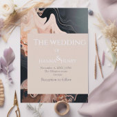 Invitation de texture de marbre moderne