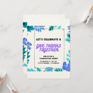 Invitation de Thanksgiving