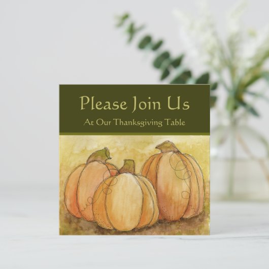 Invitation de Thanksgiving (Debout devant)