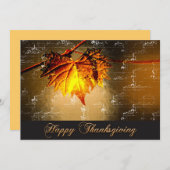 Invitation de Thanksgiving (Devant / Derrière)