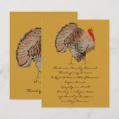 Invitation de Thanksgiving (Devant / Derrière)