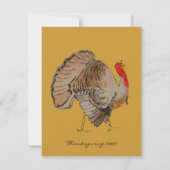 Invitation de Thanksgiving (Dos)