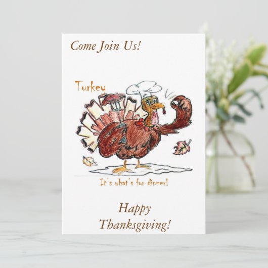 Invitation de thanksgiving (Debout devant)