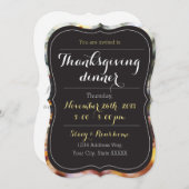 Invitation de Thanksgiving (Devant / Derrière)