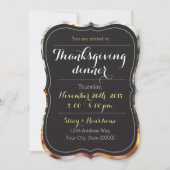 Invitation de Thanksgiving (Devant)
