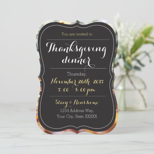Invitation de Thanksgiving (Debout devant)