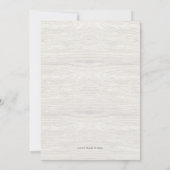 Invitation de Thanksgiving (Dos)