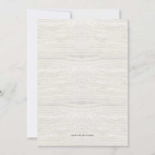 Invitation de Thanksgiving (Dos)