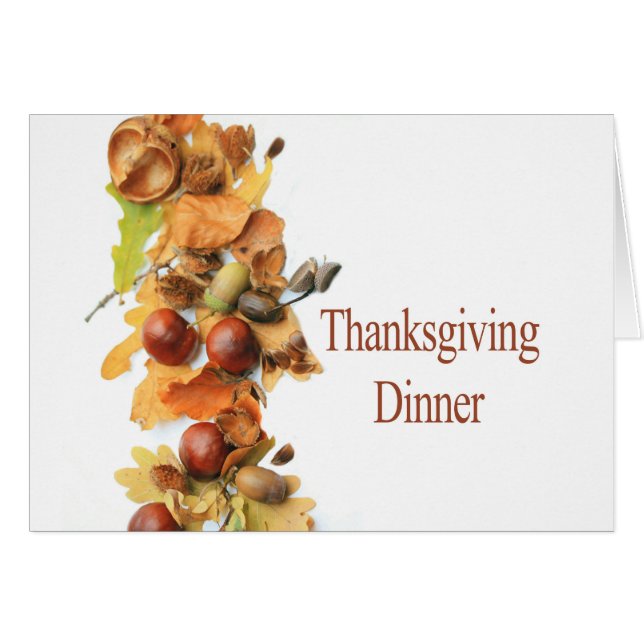 Invitation de Thanksgiving (Devant horizontal)