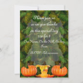 Invitation de Thanksgiving (Devant)