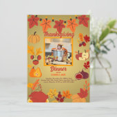 Invitation de Thanksgiving (Debout devant)