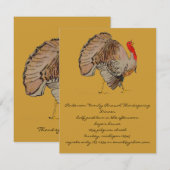 Invitation de Thanksgiving (Devant / Derrière)