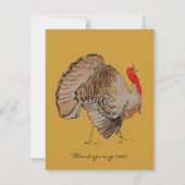 Invitation de Thanksgiving (Dos)