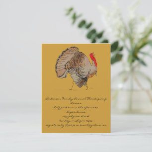 Invitation de Thanksgiving