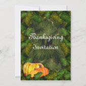 Invitation de Thanksgiving (Dos)