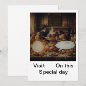 Invitation de Thanksgiving (Devant / Derrière)