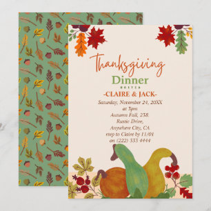Invitation de Thanksgiving