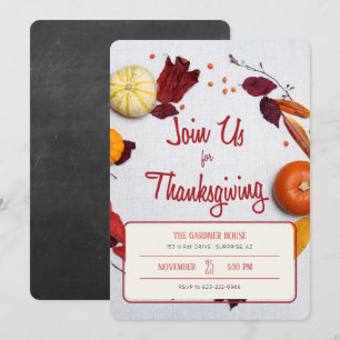 Invitation de Thanksgiving