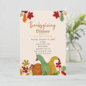 Invitation de Thanksgiving (Debout devant)