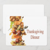 Invitation de Thanksgiving (Devant / Derrière)