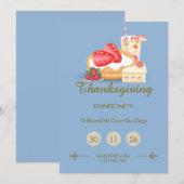 Invitation de Thanksgiving à la tonalité Cool | So (Devant / Derrière)