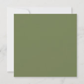 Invitation de Thanksgiving à la verdure élégante (Dos)