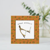 Invitation de Thanksgiving créative (Debout devant)