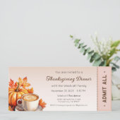 Invitation de Thanksgiving, Dîner de Thanksgiving (Debout devant)