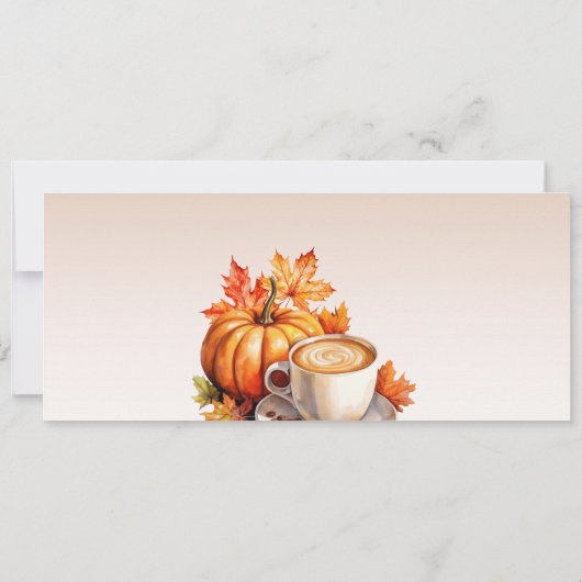 Invitation de Thanksgiving, Dîner de Thanksgiving (Dos)