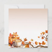 Invitation de Thanksgiving, Dîner de Thanksgiving (Dos)