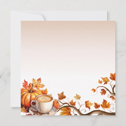 Invitation de Thanksgiving, Dîner de Thanksgiving (Dos)