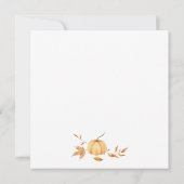 Invitation de Thanksgiving - éditable (Dos)