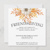 Invitation de Thanksgiving - éditable (Devant)