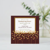 Invitation de Thanksgiving Fall Tree (Debout devant)