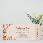 Invitation de Thanksgiving, Invitation au dîner de (Debout devant)