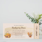 Invitation de Thanksgiving, Invitation du dîner de (Debout devant)