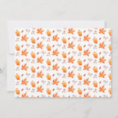 Invitation de Thanksgiving pour la fête des amis a (Dos)