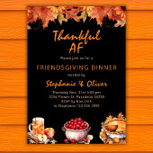 Invitation de Thanksgiving Remerciements AF Friend