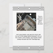 Invitation de Thanksgiving sur le thème de l'espac (Devant)