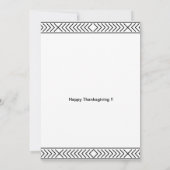 Invitation de Thanksgiving sur le thème de l'espac (Dos)