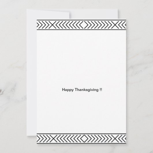 Invitation de Thanksgiving sur le thème de l'espac (Dos)
