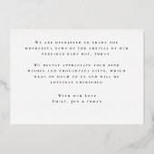 Invitation de Thanku Foil (Verso)