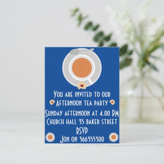 Invitation de thé après-midi (Debout devant)